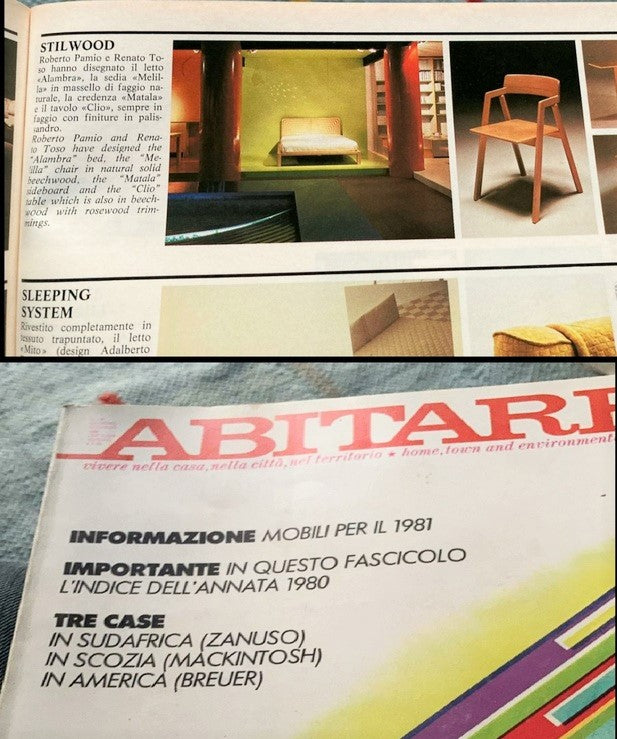 Vintage beech wood chairs Roberto Pamio for STILWOOD 1980s