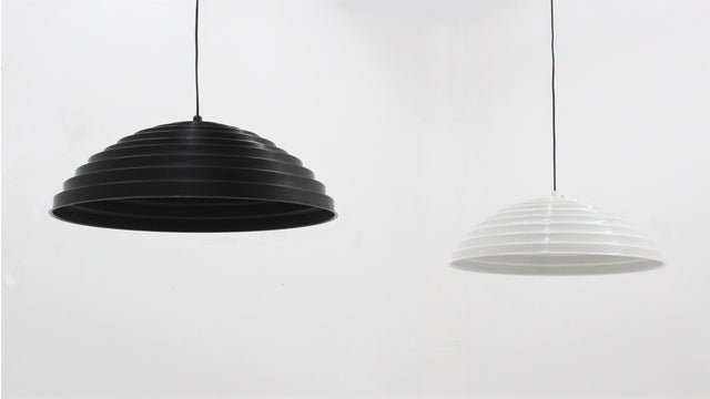 Vintage hanging lamp Martinelli 1970s, set of 2