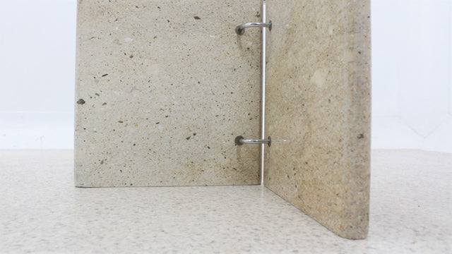 Italian marble and glass coffee table 1970s