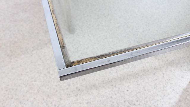 Italian marble and glass coffee table 1970s