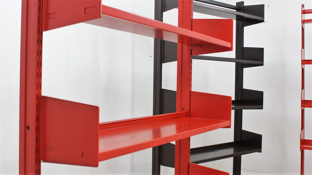 Lips Vago/ Seccose modular metal bookcase Congresso 1970s