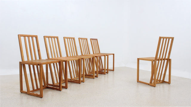 Vintage douglas wood chairs 1970s, set of 6