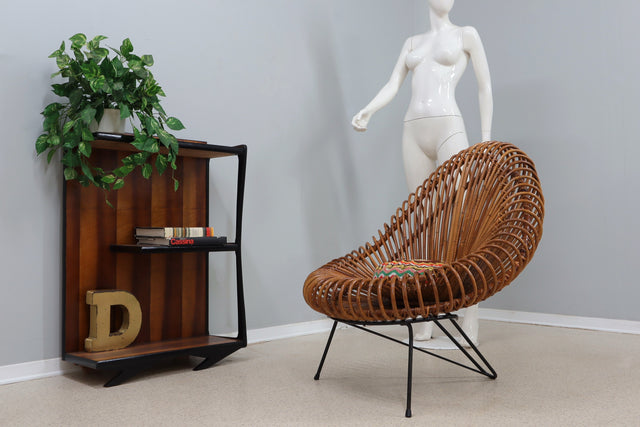 Italian art deco bookcase 1940s