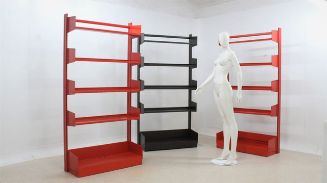 Lips Vago/ Seccose modular metal bookcase Congresso 1970s