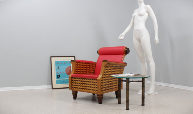 Mauro Varotti design art deco armchair