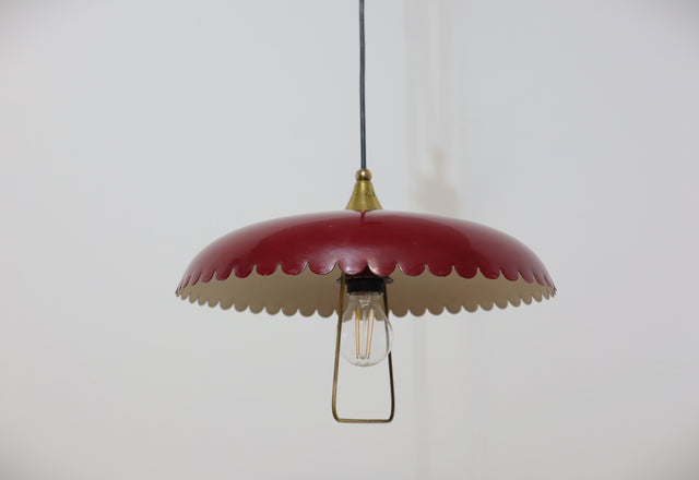 Mid century LUMI pendant chandelier 1950s