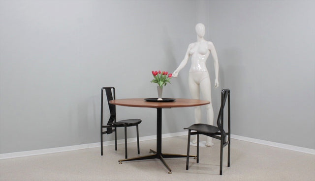 Mid century teak round dining table 1950s