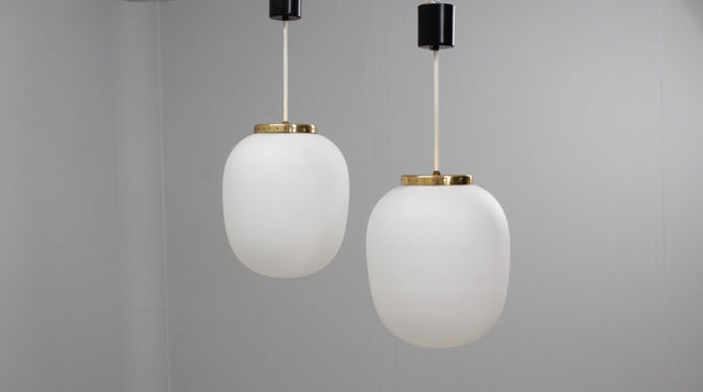 Mid century STILNOVO pendant globe lamp 1950s