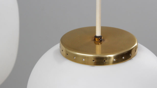 Mid century STILNOVO pendant globe lamp 1950s