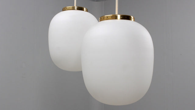 Mid century STILNOVO pendant globe lamp 1950s