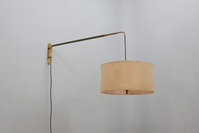 Mid century extendable hanging wall lamp 1950s