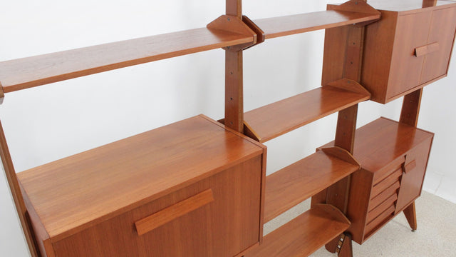 Vintage teak bookshelves AV Arredamenti 1960s
