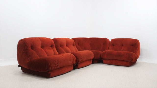 Nuvolone modular sofà Rino Maturi design, MiMo 1970s