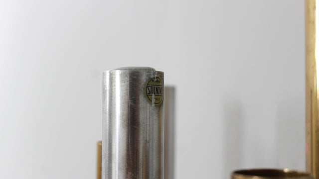 STILNOVO brass and aluminun tubes sconces 1950s