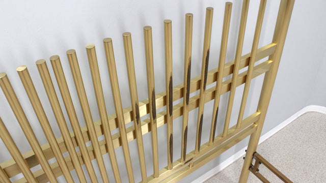 Vintage golden brass bed FRIGERIO 1970s