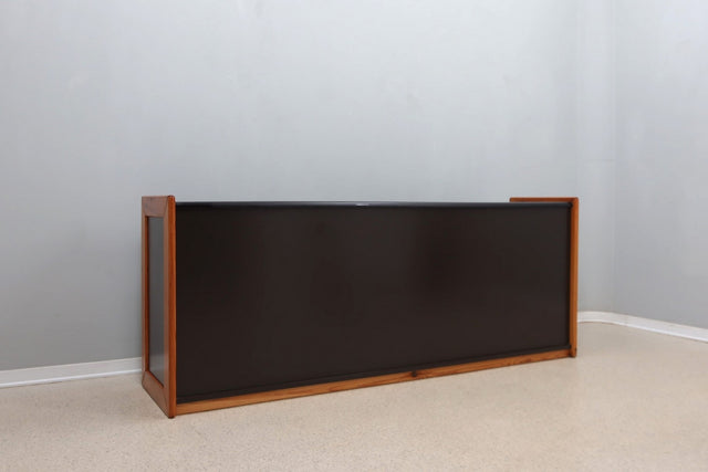 Vintage postmodern laminate and wood sideboard 1970s