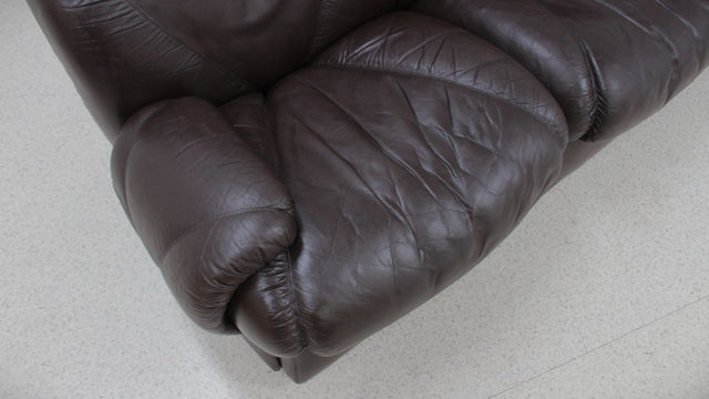 Vintage modular leather sofa 1970s