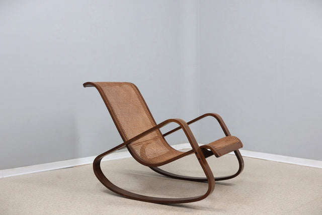 Vintage rocking chair Luigi Crassevig 1970s