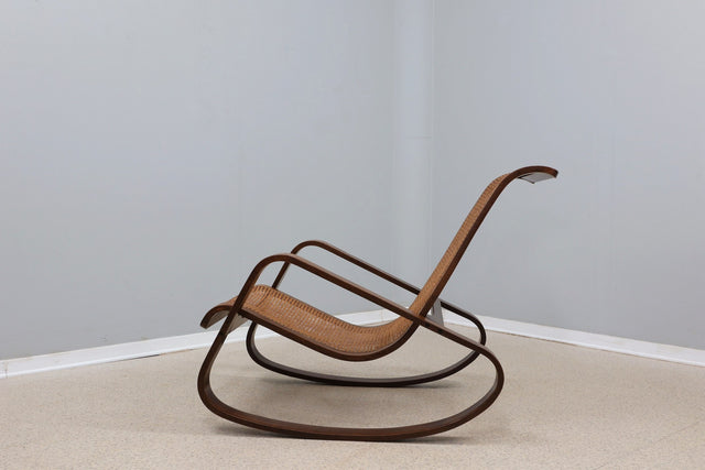 Vintage rocking chair Luigi Crassevig 1970s