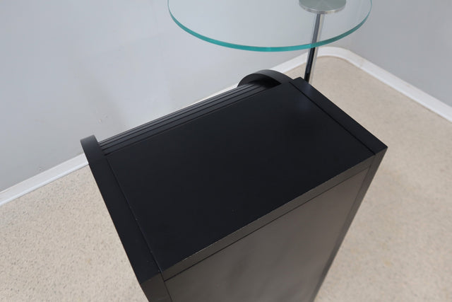 Vintage roller shutter cabinet Giorgetti 1980s