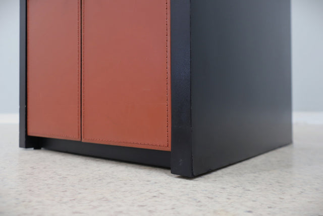 Vintage roller shutter cabinet Giorgetti 1980s