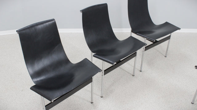 W. Katavolos T Chairs ICF 1980s, set of 4