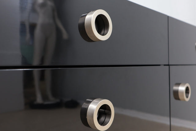 Vintage lacquered sideboard Mario Sabot 1970s