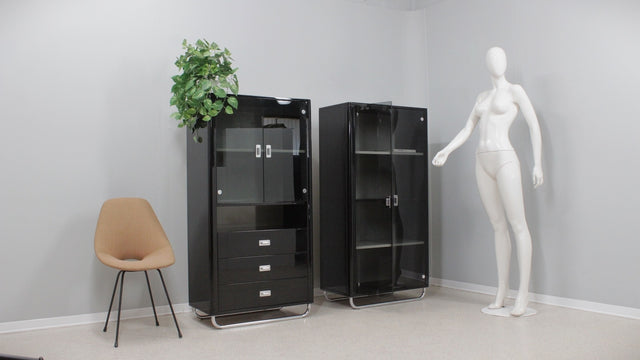 Pair of lacquered vintage cabinets 1970s