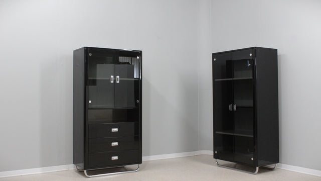 Pair of lacquered vintage cabinets 1970s