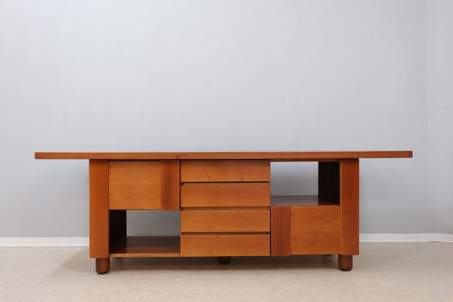 Vintage walnut sideboard Mobil Girgi 1970s