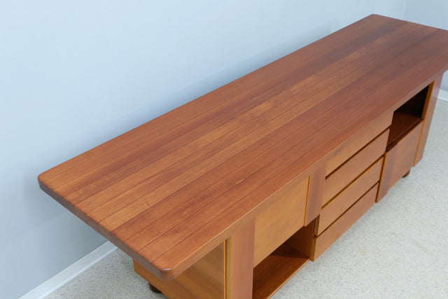 Vintage walnut sideboard Mobil Girgi 1970s