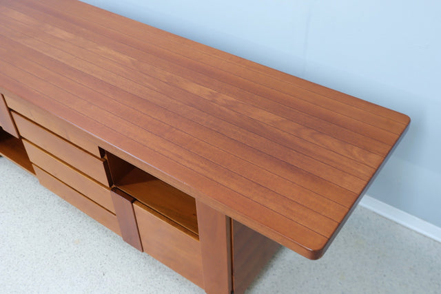 Vintage walnut sideboard Mobil Girgi 1970s