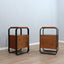 Giuseppe Pagano 1940s nightstands bentwood Italian design Nachttische Comodini vintage mesitas legno curvato de noche y chevet chic & minimalist.
