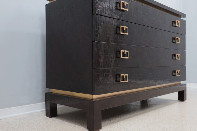 1970s lacquered chest of drawers Guy Lefevre, MAISON JANSEN