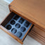 Italian 1970s Angelo Mangiarotti 4D walnut bar cabinet mobile bar d'epoca Meuble bar design italien. Barwagen Nussbaum  Mueble bar vintage.