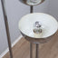 Vintage 1970s Lamperti floor lamp, Italian Space Age design. Chrome metal standing lamp featuring three tubular columns 