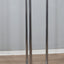 Vintage 1970s Lamperti floor lamp, Italian Space Age design. Chrome metal standing lamp featuring three tubular columns 