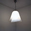 Lamperti Giglio lamp showing the double-dome light diffusion effect. lampada sospesa vintage Giglio Lamperti lumière suspension Murano.
