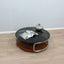 Large 1970s Italian round coffee table chrome teak smoked glass. Table basse ronde chrome teck verre fumé. Runder Couchtisch Chrom Teak.