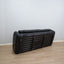 1970s Piumotto 3-seater sofa by Arrigo Arrigoni for Busnelli. Divano vintage pelle nera. Canapé italien en cuir noir. 1970er Leder Couch.