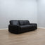 1970s Piumotto 3-seater sofa by Arrigo Arrigoni for Busnelli. Divano vintage pelle nera. Canapé italien en cuir noir. 1970er Leder Couch.