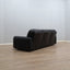 1970s Piumotto 3-seater sofa by Arrigo Arrigoni for Busnelli. Divano vintage pelle nera. Canapé italien en cuir noir. 1970er Leder Couch.