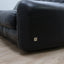 1970s Piumotto 3-seater sofa by Arrigo Arrigoni for Busnelli. Divano vintage pelle nera. Canapé italien en cuir noir. 1970er Leder Couch.