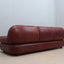 3 seater vintage leather sofa MOBIL GIRGI 1970s