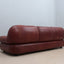 3 seater vintage leather sofa MOBIL GIRGI 1970s