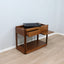 Angelo Mangiarotti 4D Bar Cart Molteni - Carrello Mangiarotti legno - Mangiarotti Servierwagen - Chariot Mangiarotti: Solid wood Italian 1970s design.
