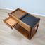 Angelo Mangiarotti 4D Bar Cart Molteni - Carrello Mangiarotti legno - Mangiarotti Servierwagen - Chariot Mangiarotti: Solid wood Italian 1970s design.