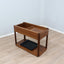 Angelo Mangiarotti 4D Bar Cart Molteni - Carrello Mangiarotti legno - Mangiarotti Servierwagen - Chariot Mangiarotti: Solid wood Italian 1970s design.