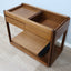 Angelo Mangiarotti 4D Bar Cart Molteni - Carrello Mangiarotti legno - Mangiarotti Servierwagen - Chariot Mangiarotti: Solid wood Italian 1970s design.