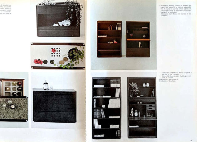 1960s 4D cabinets by Angelo Mangiarotti for Molteni, finished back with wheels. Mangiarotti 4D, meuble Molteni, mobile 4D vintage, Schrank Mangiarotti. (149 characters)